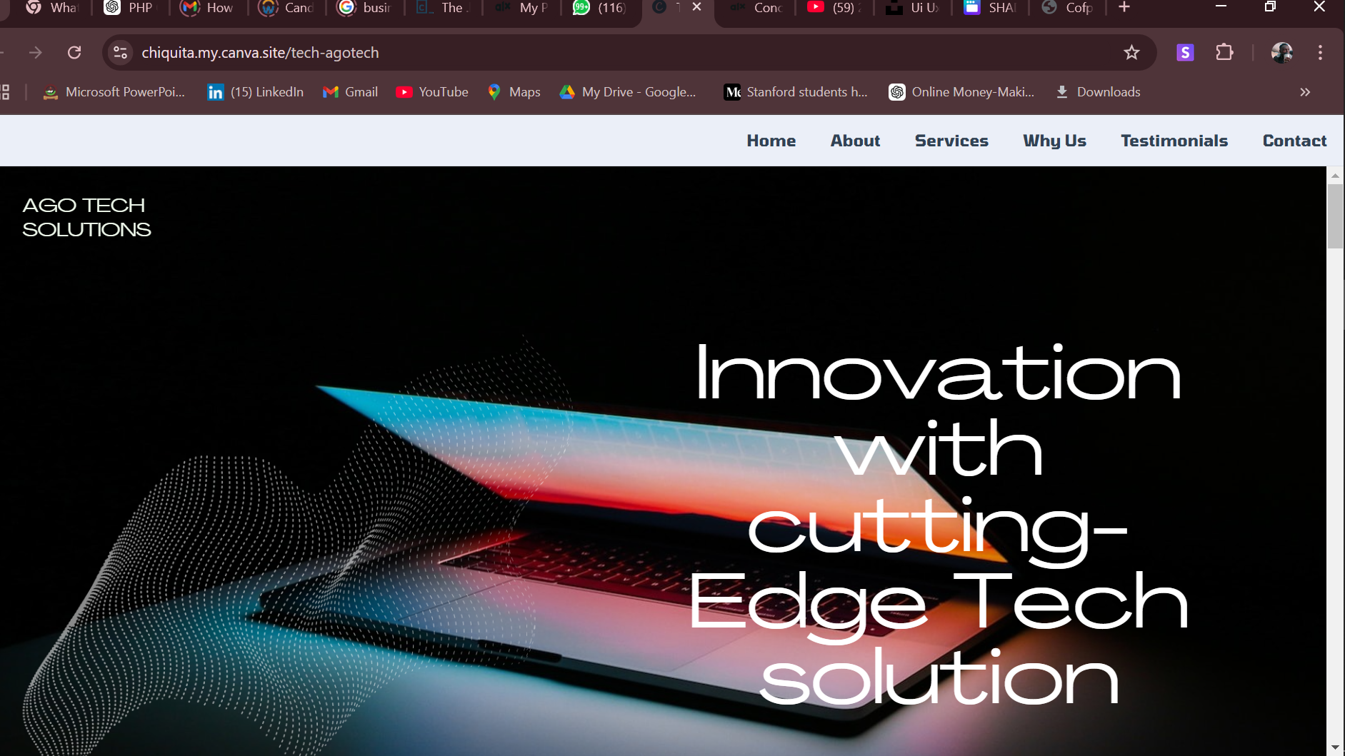 AgoTech Start-up Website